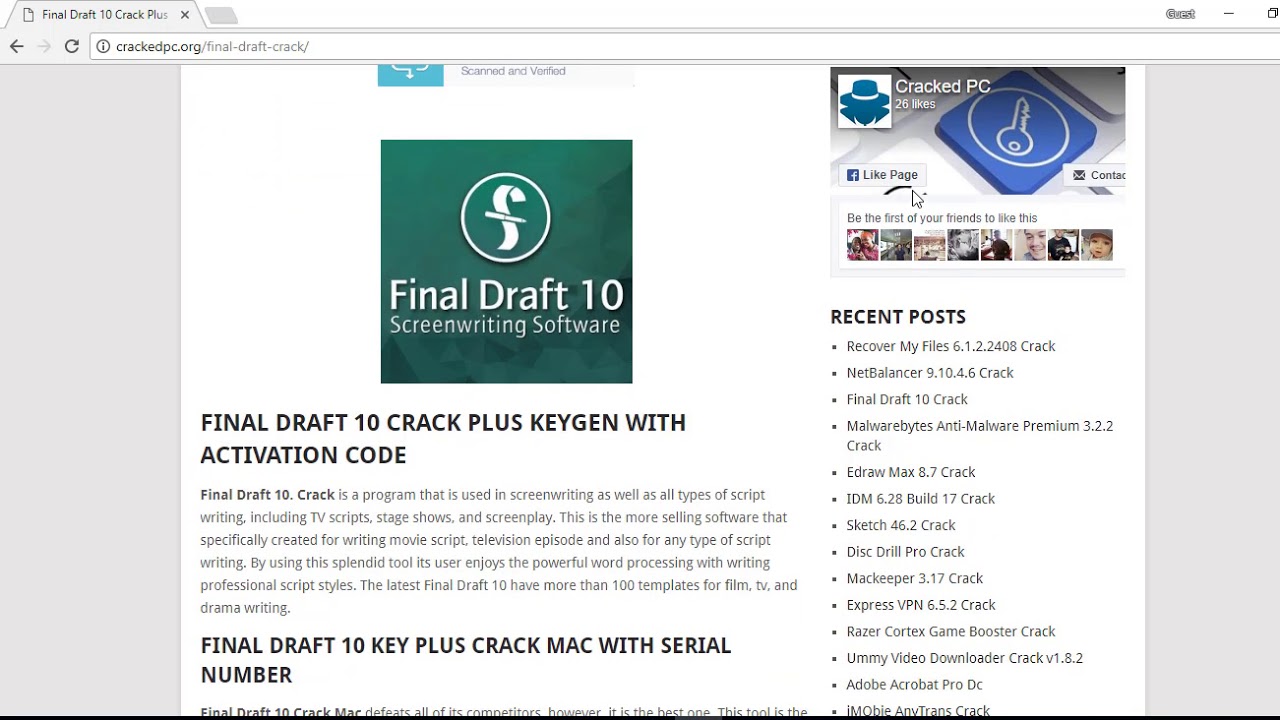 how to find activation key for final draft 9